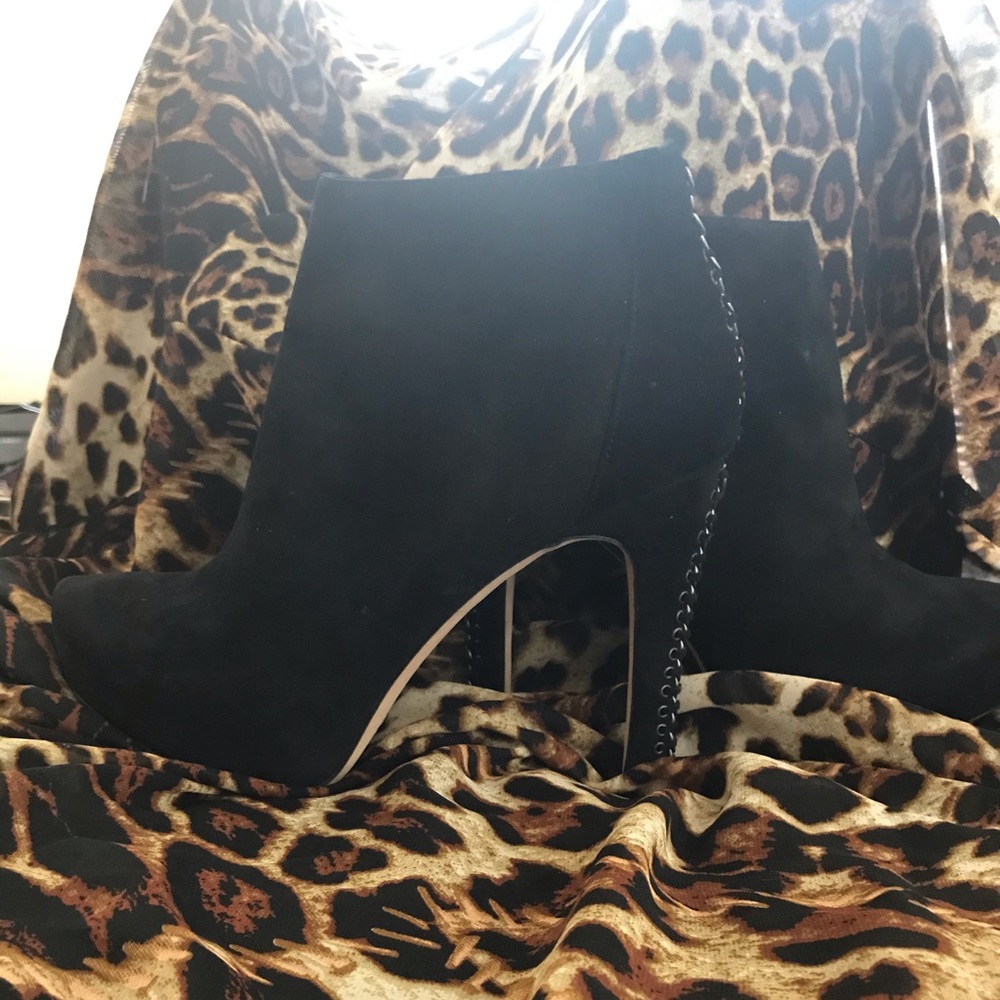 Black Suede Booties